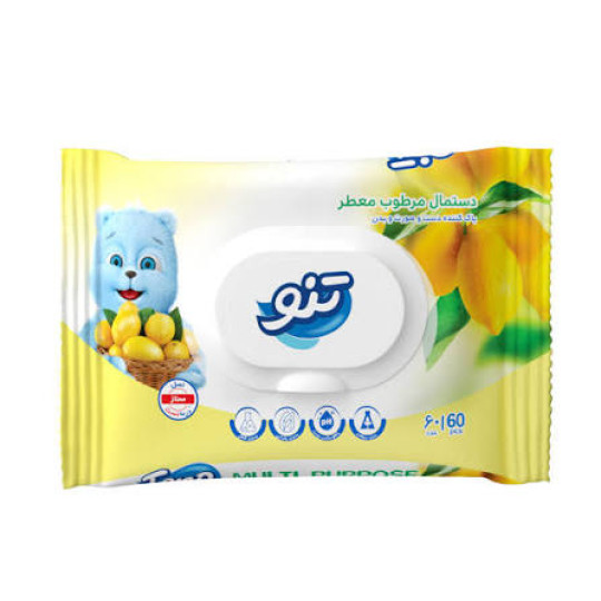مرطوب لیمویی تنو 60 برگی